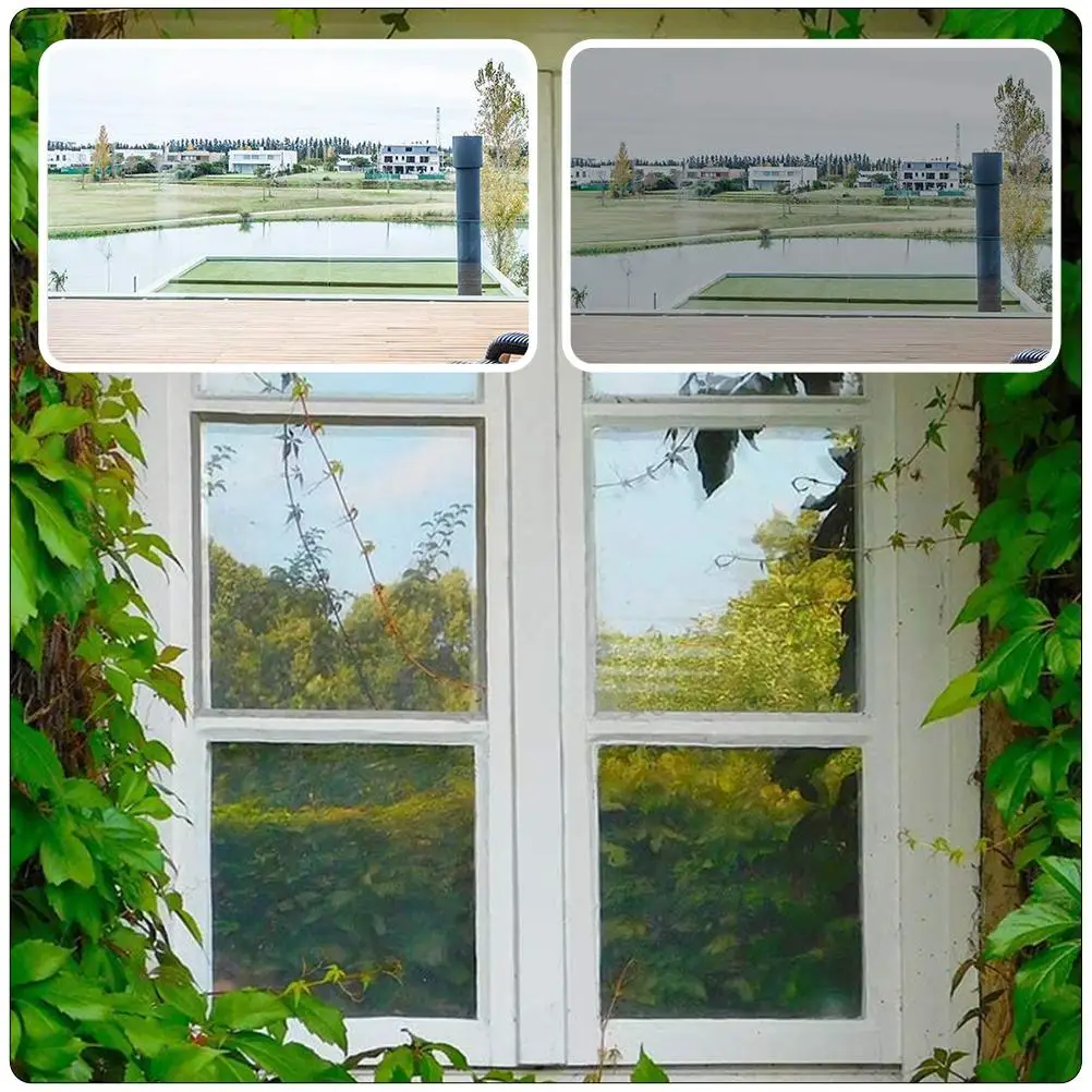 

One Way Window Film One-way Shading Home Privacy Supplies Tint Films UV-proof Frosted