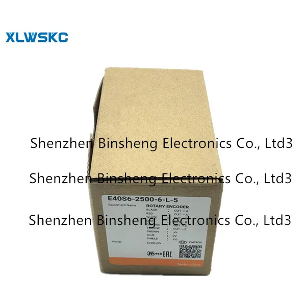 100% nuovissimo encoder rotativo incrementale originale al E40S6-2500-6-L-5 12-24VDC