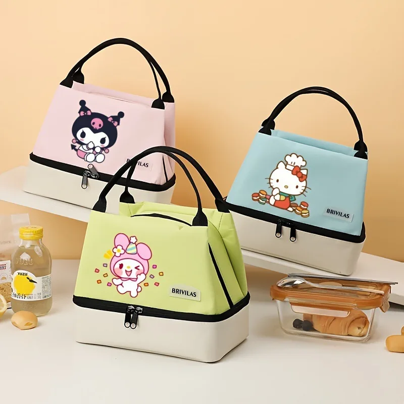 Novo para kt saco de almoço isolado com pacote para refeições frescas em movimento saco de piquenique portátil para uso ao ar livre presente de natal