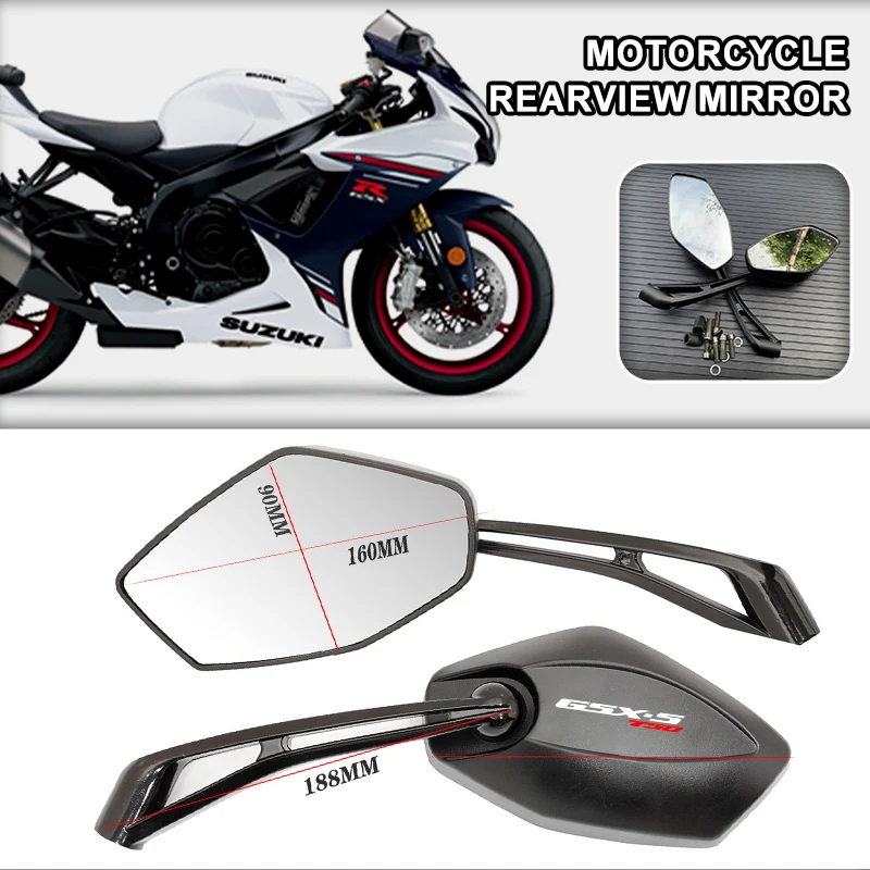 Motorcycle Rearview Mirror ATV Off-Road Biker Moto Motorbike Accessories for GSXS SUZUKI GSX-S750 GSX-S1000GT GSX-S950 GSXS