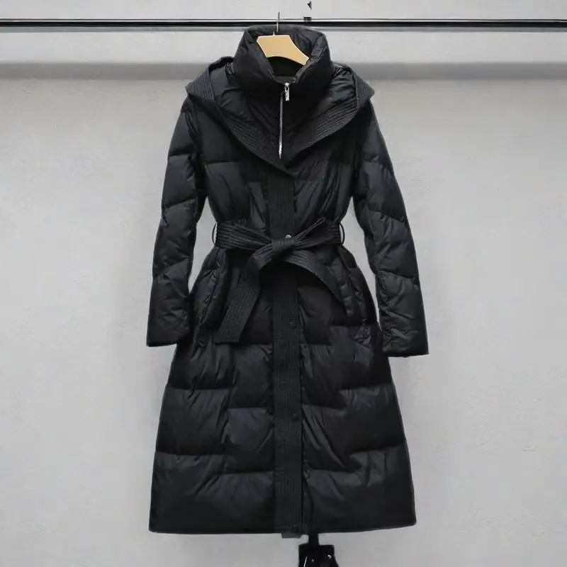 Cotton-padded jacket Womens 2025 Winter New Warm Coat Hooded Long Parkas Loose Thicken Female Cold-proof Outerwear
