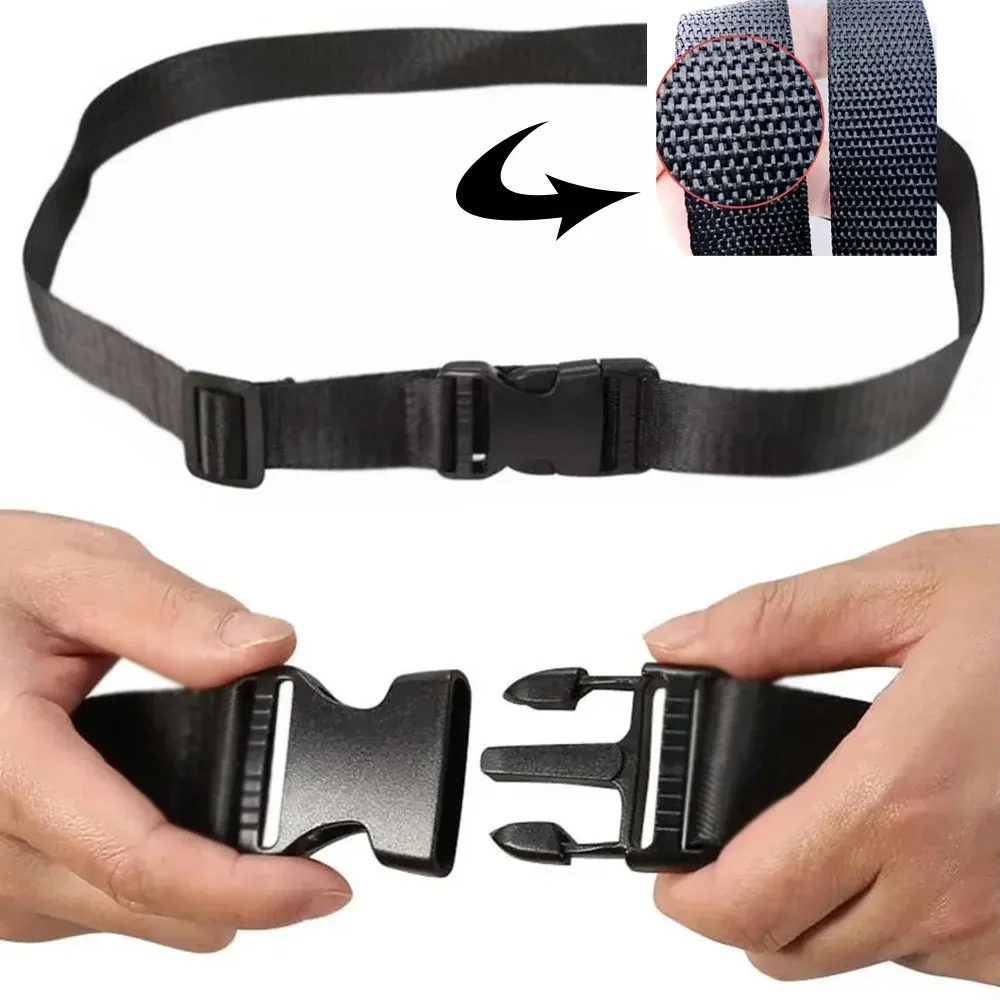 Nylon Strap 1~3M Durable with Dual Release Adjustable Cam Buckle Outdoor Sternum Harness Fixed Cargo Tie Down Luggage Lash Strap