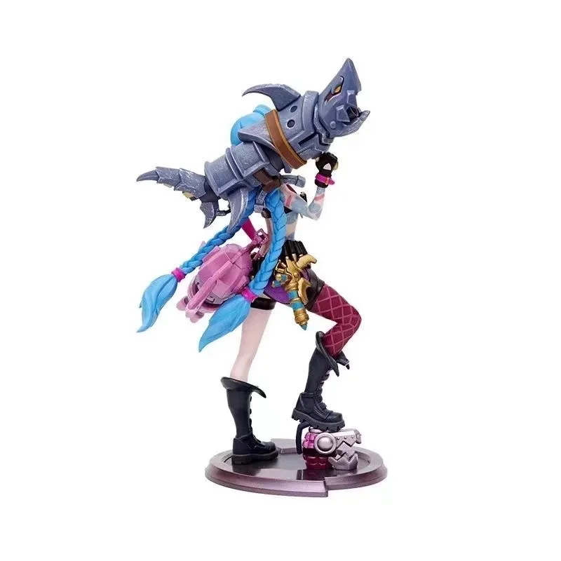 League Of Legends LOL Anime Figurine Jinx Action Figure Gaming Peripherals Series of mediumsized sculpture Decoration Gifts