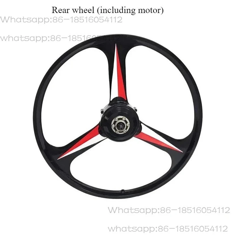 48V 350W 20-26 Inch Wheels Magnesium Alloy Hub Motor for Mountain Bike/E-Bike Conversion Kit Brushless  Disc Brake Motor