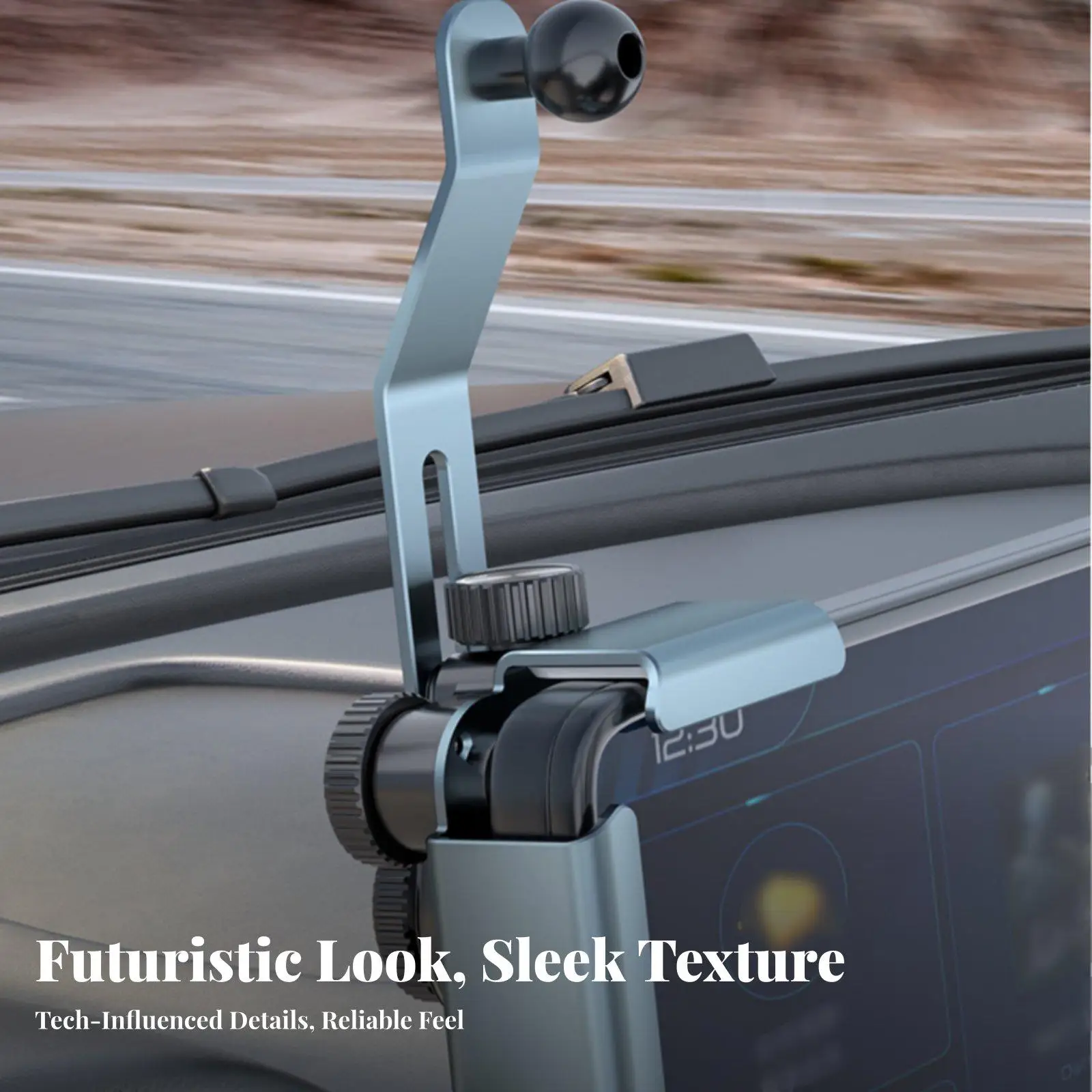 Car Interior Screen Support Bracket Anti Rattle Design Heavy Duty Aluminum Alloy Holder for Large Elevated Display Systems