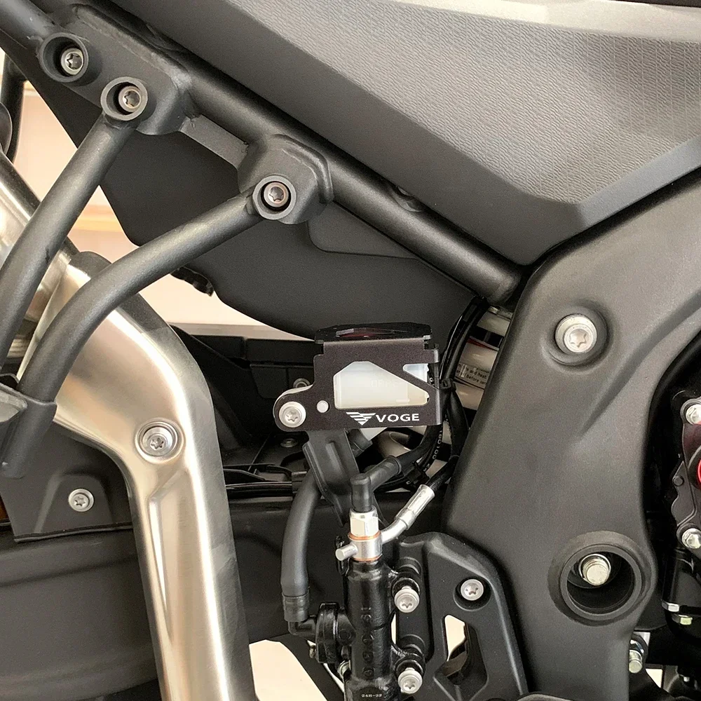 Osłona zbiorniczka płynu hamulcowego tylnego hamulca motocykla VOGE DS525X DS625X 525 625 DSX 2024 2025, zbiornik oleju silnikowego, korek wlewu oleju