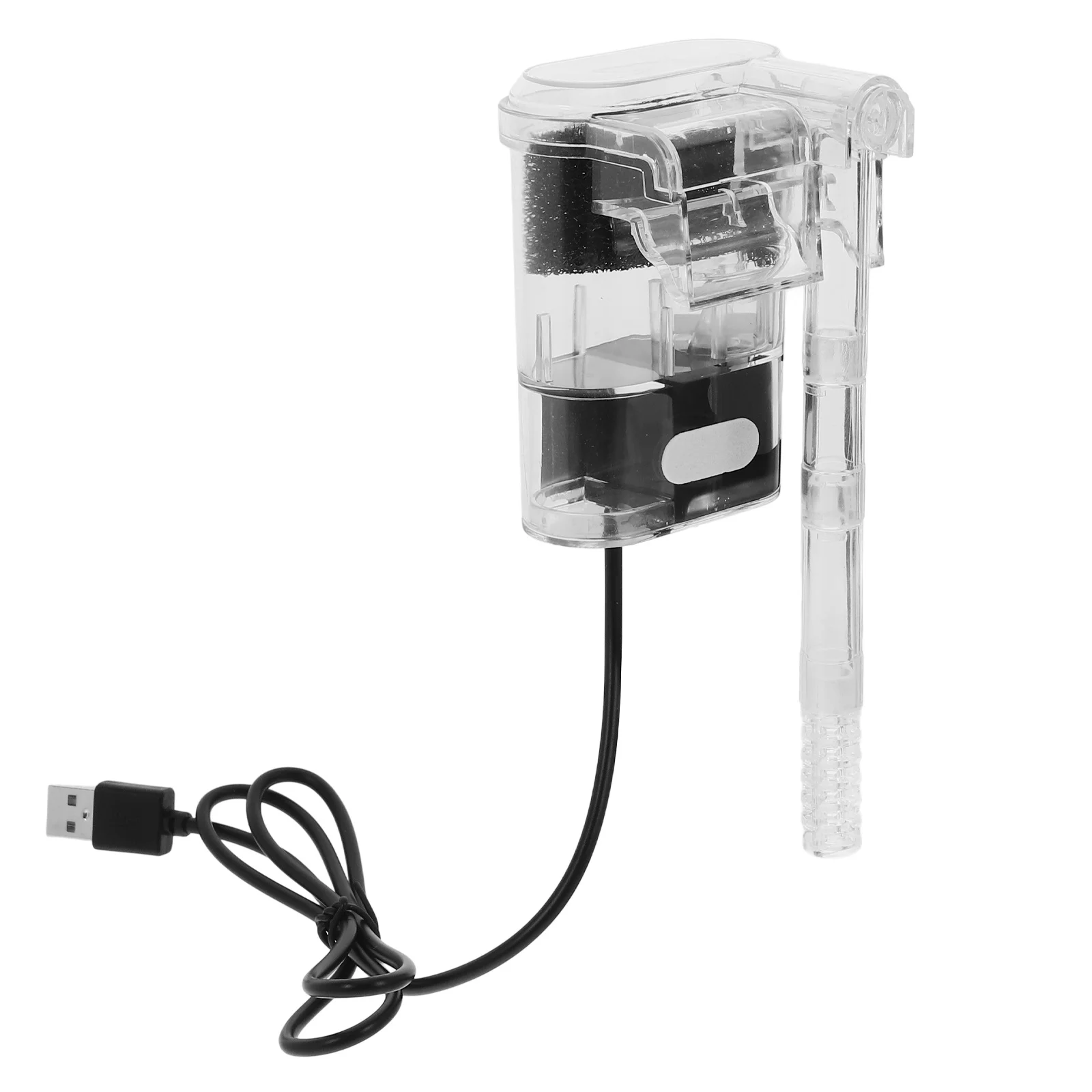 

USB Waterfall Fish Tank Filter Mini Quiet Aquarium Purification Box Transparent Filtration System USB Waterfall Fish Tank Filter