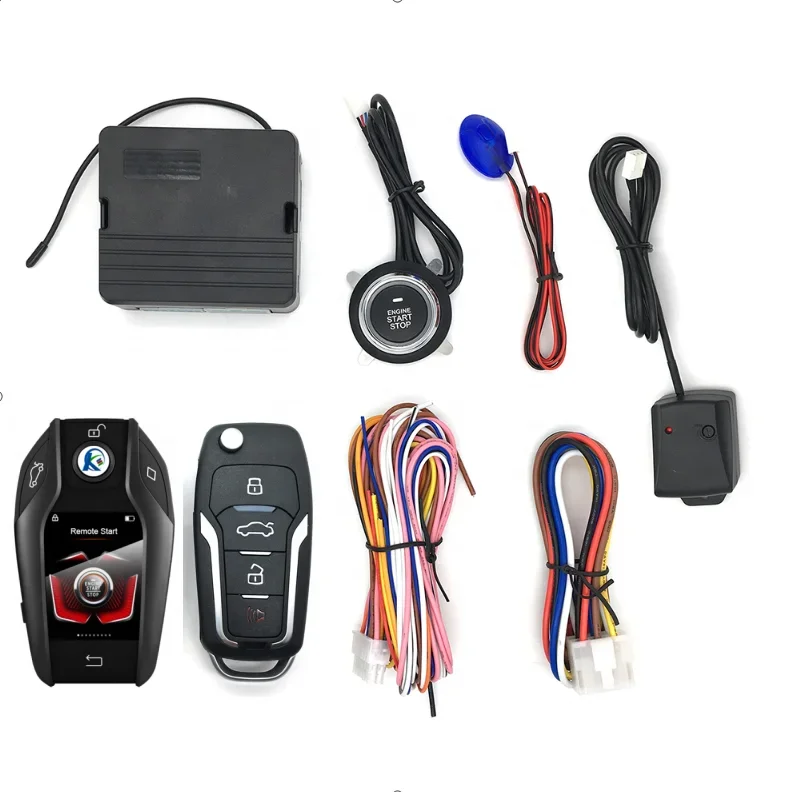 DropShipping Smart LCD Key Remote Tracking Device Mobile Phone App Control Smart Remote Starter Car Engine Start Stop