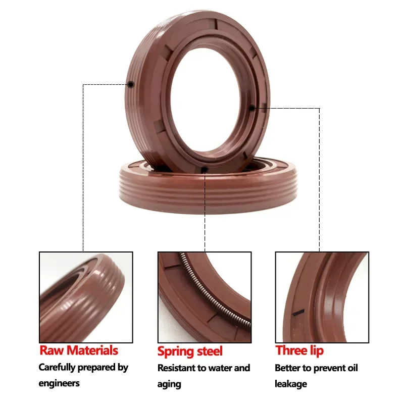 1Pcs ID 68mm 70mm FKM TC/FB/TG4 Skeleton Oil Seal OD 80/82/85/88/90/92/95/100-125mm Height 8/10/12/13mm Fluorine Rubber Oil Seal