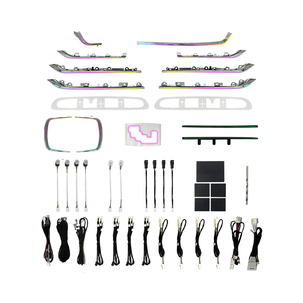 

256-Color Symphony Ambient Lighting Full Set for Toy ota Alphard Vellfire Lexus LM LED Atmosphere Lamp Strip for Auto Interior