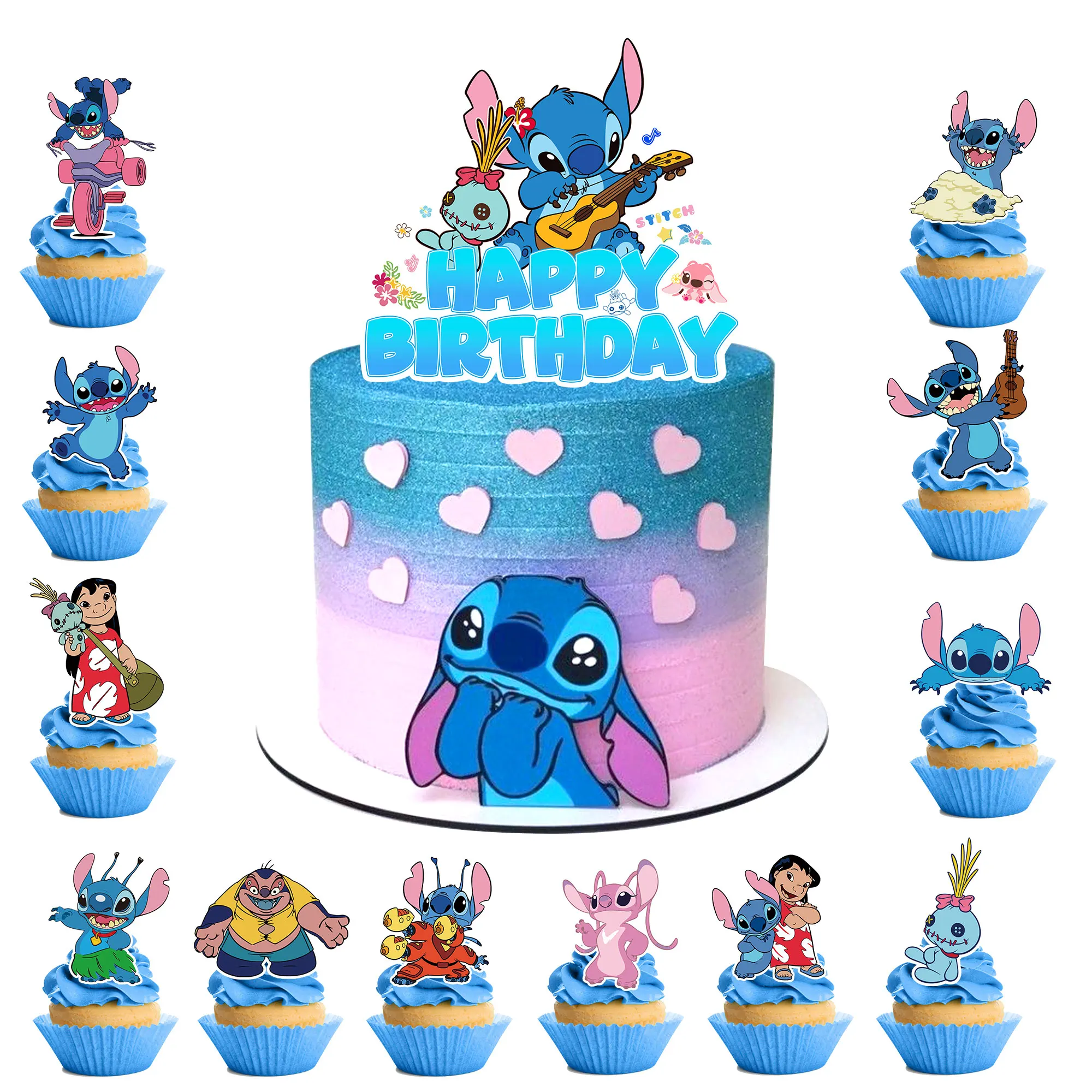 25 قطعة من أغطية الكب كيك الغرزة-ديكور كعكة عيد الميلاد وغرز كبيرة لمستلزمات زينة عيد الميلاد