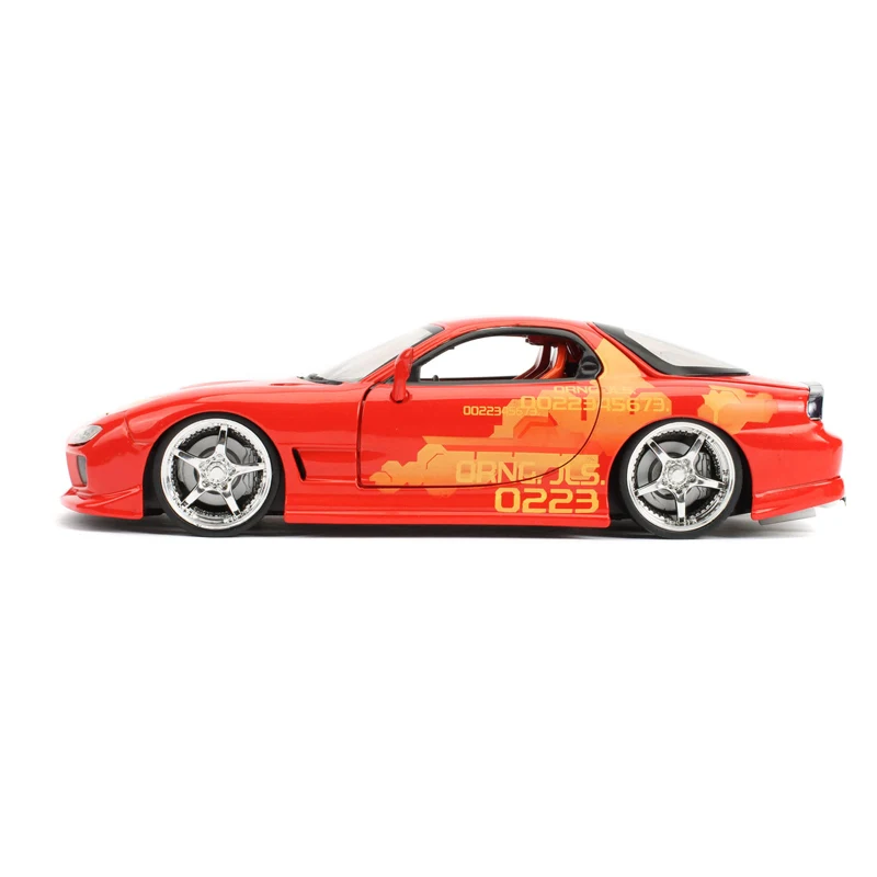 1:24 Mazda RX-7 Metal Modified Sports Car Model Diecasts Alloy Race Car Supercar Model Simulation Collection Childrens Toys Gift