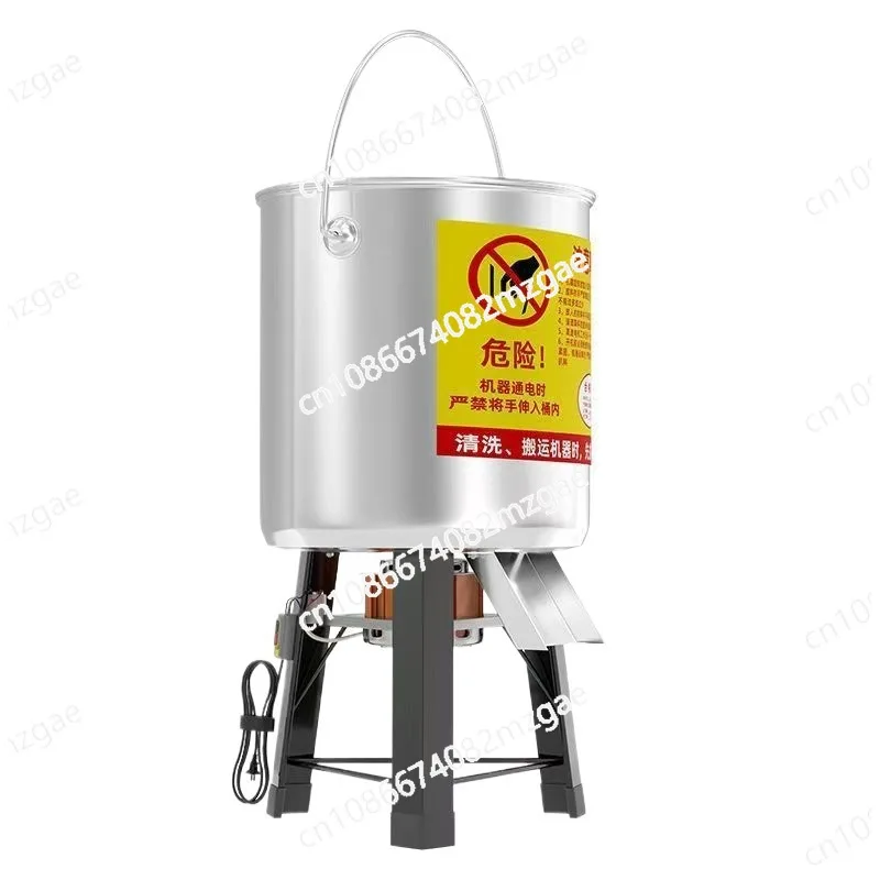 New Stainless Steel Vegetable Crusher Feeding Chicken, Duck and Goose Crusher Breeding Small Household Bucket Type