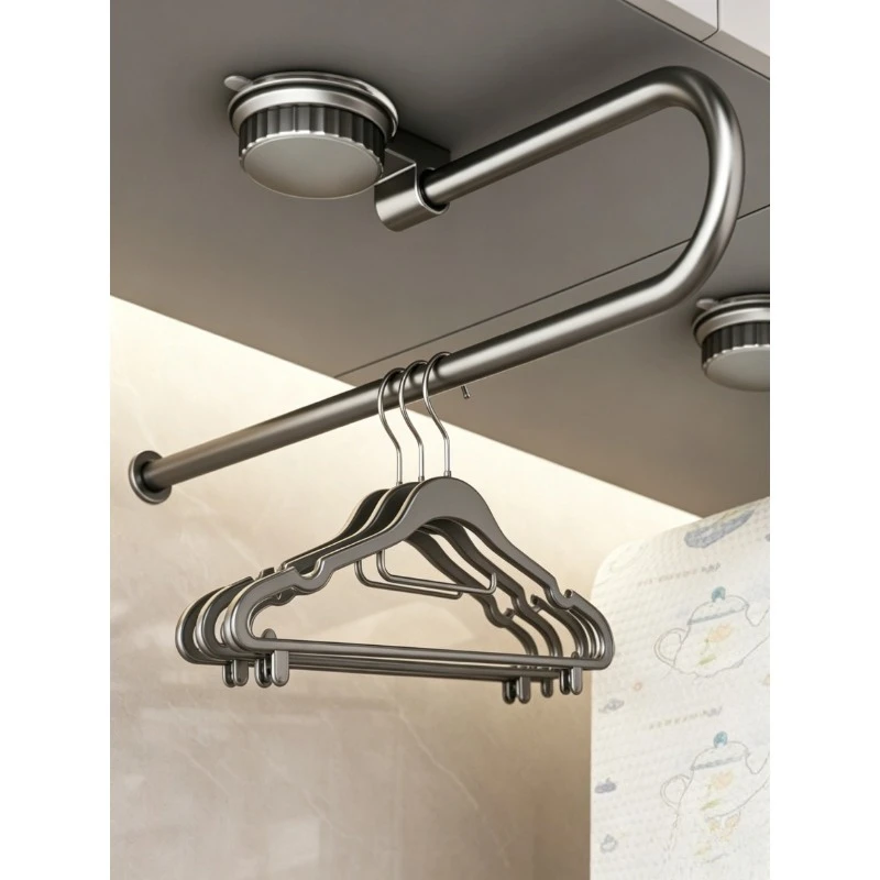 Punch Free Suction Cup Paper Towel Holder Multifunctional Wall Mounted Rack for Kitchen Towel Wrap Towel Storage Organizer - view 3