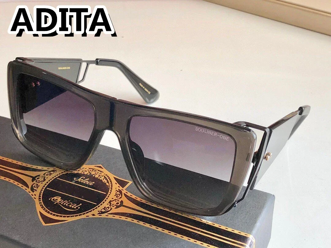 نظارات شمسية DT SOULINER ONE عالية الجودة للرجال بتصميم عصري من التيتانيوم للنساء مع صندوق