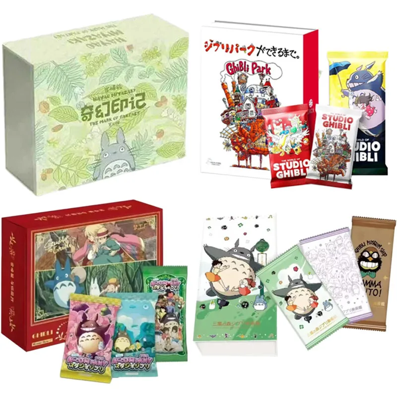 Tarjeta de colección de Anime Hayao Miyazaki auténtica, Chihiro y Chihiro Haal, tarjeta de castillo móvil, caja ciega, juguetes para niños, regalo de Navidad