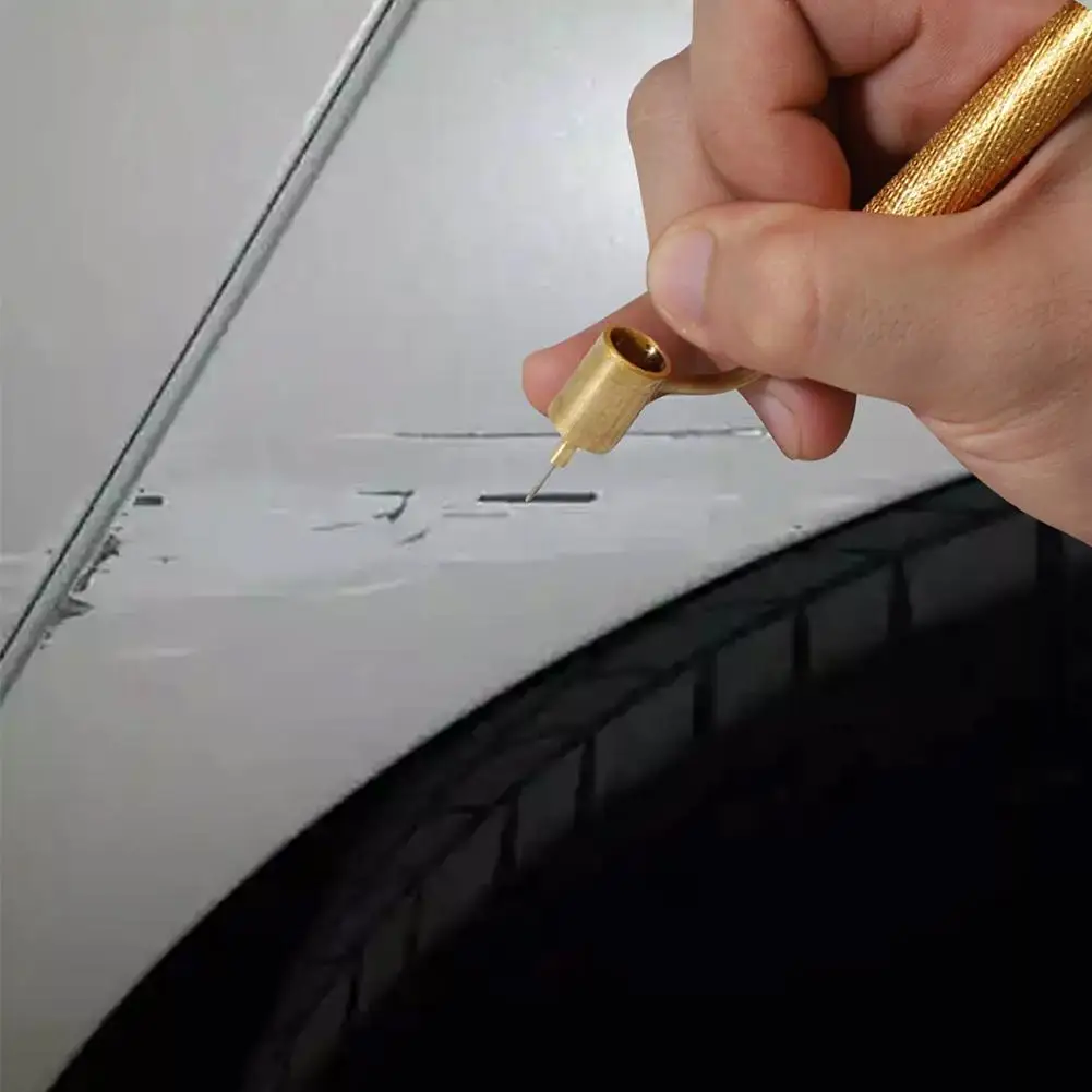 Pluma de pintura de retoque automotriz con aplicador de punta inclinada de línea fina para reparación de arañazos de coche, herramienta de detalles con pincel