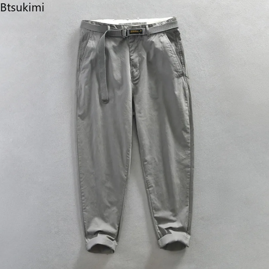 Trendy Versatile Workwear Pants Men's Retro Casual Baggy Trousers Fashion Streetwear Spring Autumn New Male Straight Cargo Pants