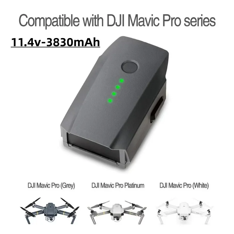 

Новый аккумулятор 11,4 В 3830 мАч для DJI Mavic Pro Platinum FPV Quadcopter RC Drone 3S, интеллектуальный запасной аккумулятор, совместимый с LiPo