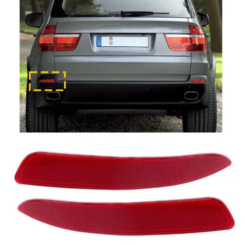 Car Rear Bumper Reflector Side Light Reflective Strips OE# 63217158949 63217158950 For BMW X5 E70 2006-2013 Auto Parts