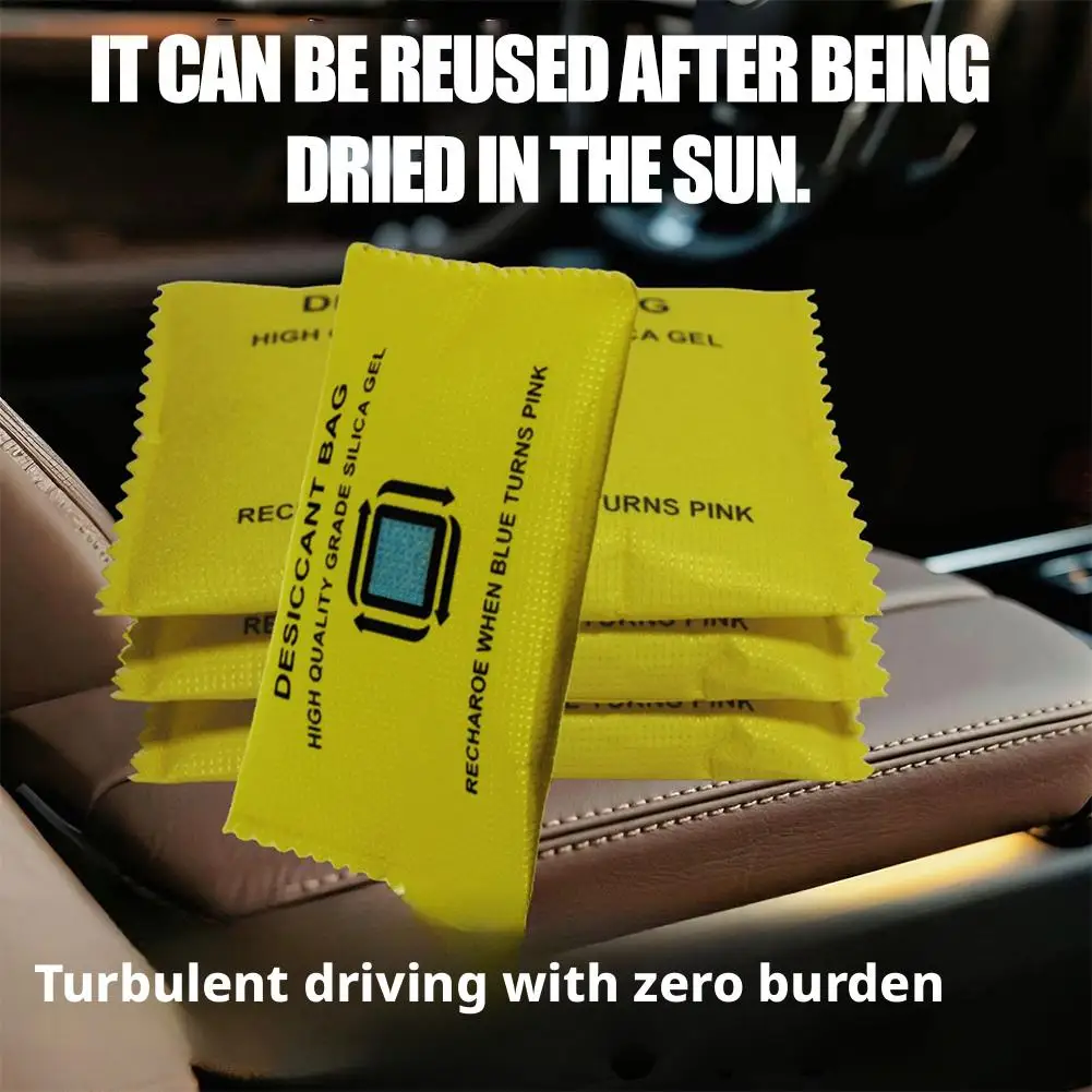 

Умные силиконовые пакеты-влагопоглотители с индикатором влажности для автомобиля и дома, многоразовые, меняющие цвет