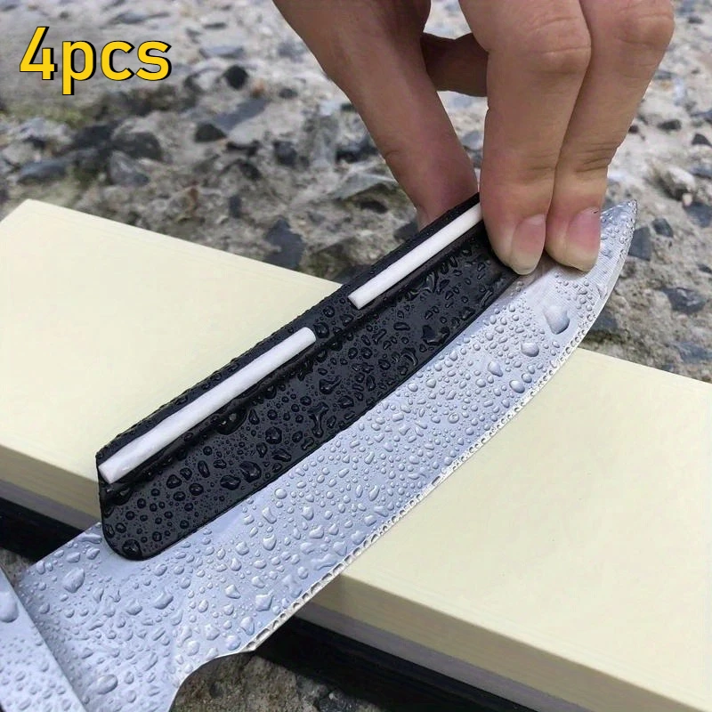 4pcs New Sharpening Stone Angle Guide Whetstone Accessories Tool Kitche Fixed Knife Sharpener Professional Guide No Packaging