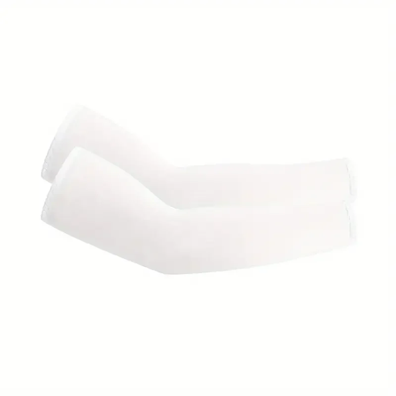 1 Pair Stay Cool & Sun-Safe: Ultra-Cooling, Breathable Ice Silk Arm Sleeves for Sports, Driving, & Outdoor Adventures