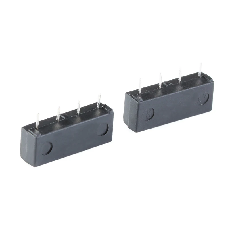 10Pcs/1pc 5V 12V Reed Relay Switch Module SIP-1A05 SIP-1A12 4PIN Reed Relay 1 Set Normally Open NO 1A DC5V DC12V DC24V 4Pin Rele