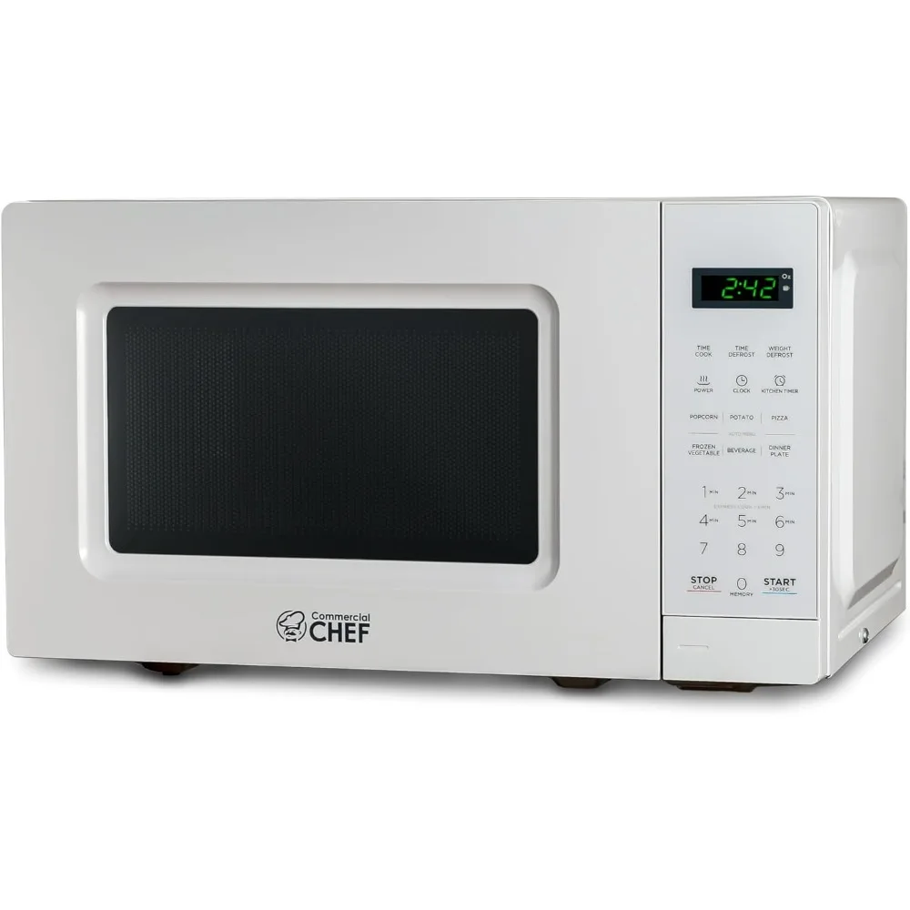 

0.7 Cu Ft Microwave with 10 Power Levels, 700W Microwave with Digital Display, Countertop Microwave