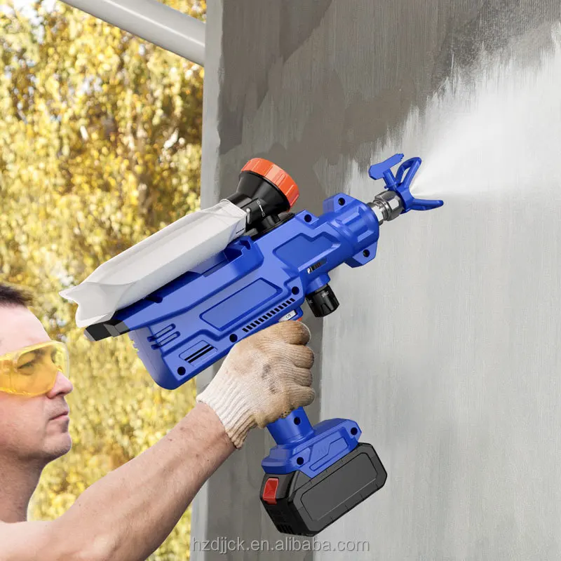 Batteria al litio Macchina a spruzzo airless ad alta tensione Pistola a spruzzo Rivestimento di vernice Macchina a spruzzo di vernice in lattice Pistola a spruzzo portatile