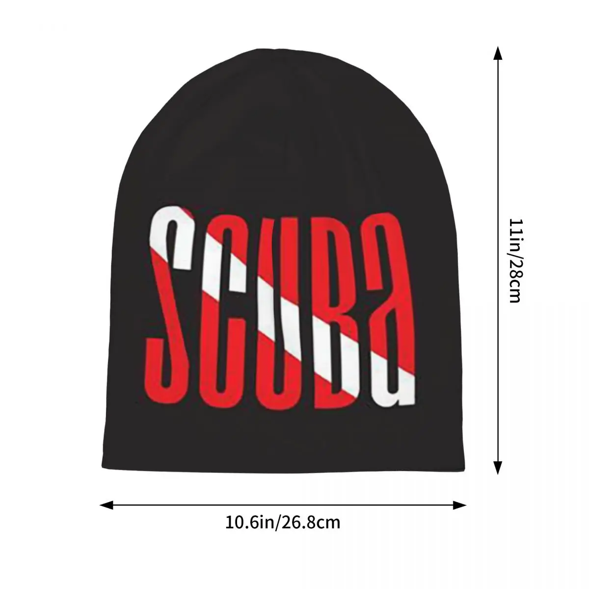 Scuba Dive Flag Bubble Diving Diver Unisex Adult Beanies Caps Knitted Bonnet Hat Warm HipHop Autumn Winter Outdoor Skullies Hats