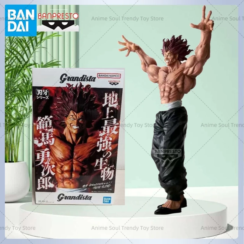 Original BANDAI Grandista Hanma Yujiro Grappler Baki figuras de acción de juguete PVC modelo colección BANPRESTO Gros Amime estatuilla