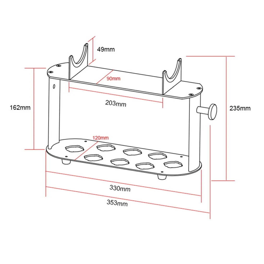 For Hair Dryer Shelf Storage Stand Hair Curling Storage Hair Curling Bracket Storage Rack