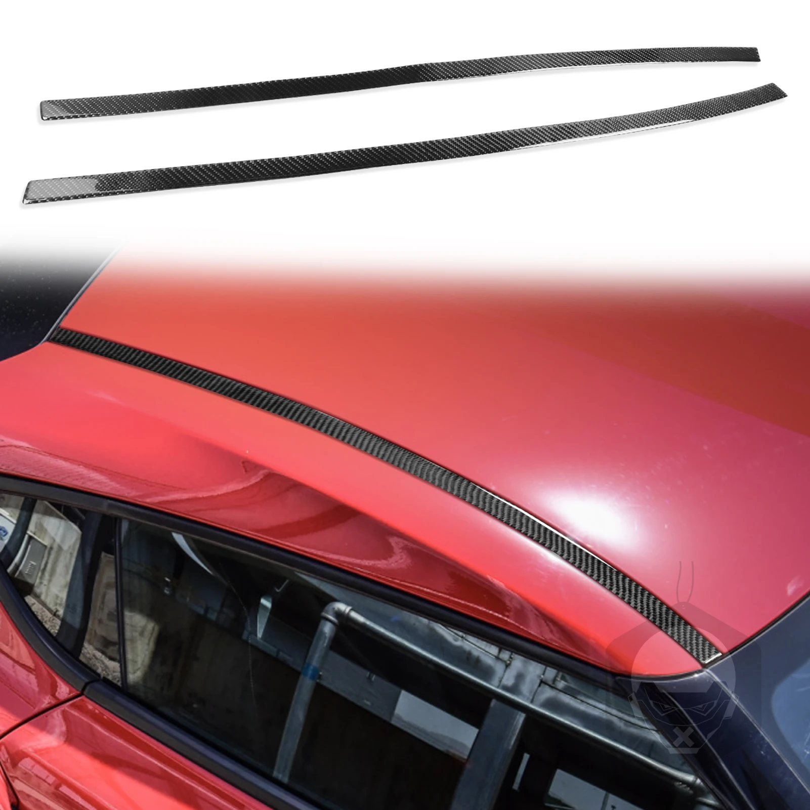 For Toyota Supra GR A90 A91 MK5 2019-2024 Accessories Carbon Fiber Exterior Car Roof Trim Sticker Modification Decoration