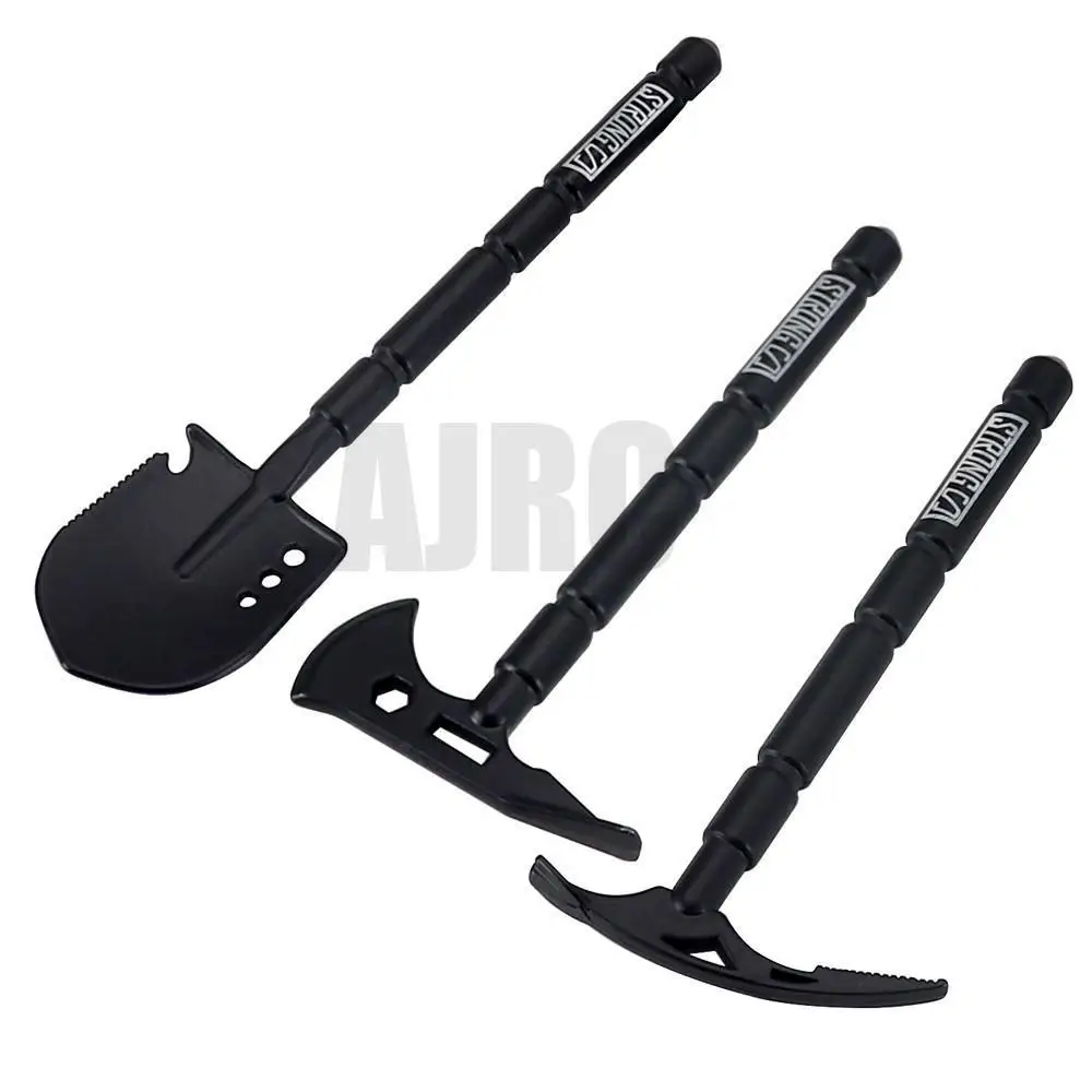 

Black Metal Shovel/pickaxe/axe For 1/10 Rc Crawler Car Trax/as Trx4 Rgt Yikong Redcat Axial Scx10 D90 Rc4wd Decorative Parts