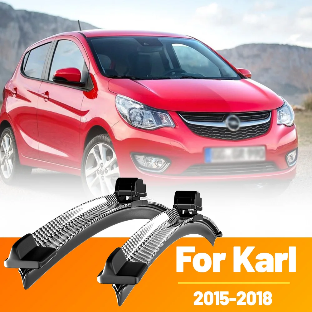 

2pcs Front Windshield Windscreen Wiper Blades Carbon Fibre Wipers For Opel Karl 2015-2018 2016 2017