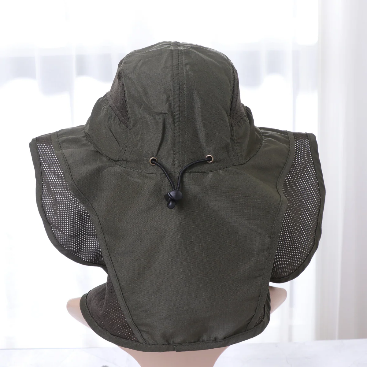 

Kisangel Men's Hat Foldable Sun Cap UV Outdoor Fishing Visor with Neck Flap for Men and Women