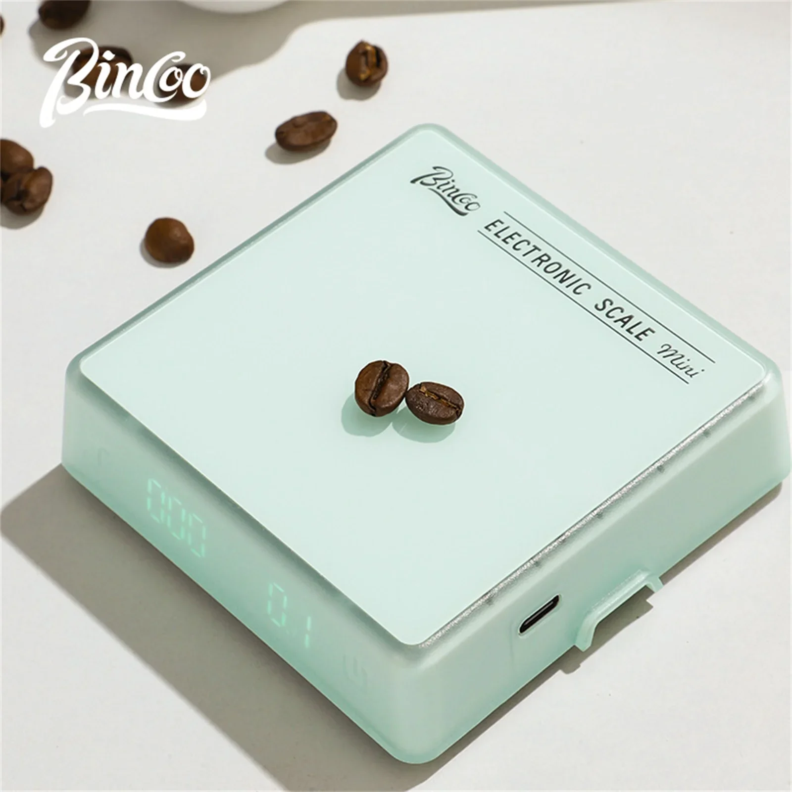 

BINCOO Coffee Electronic Scale Italian Smart High Precision weighing Rechargeable Mini professional coffee Scale Barista Device
