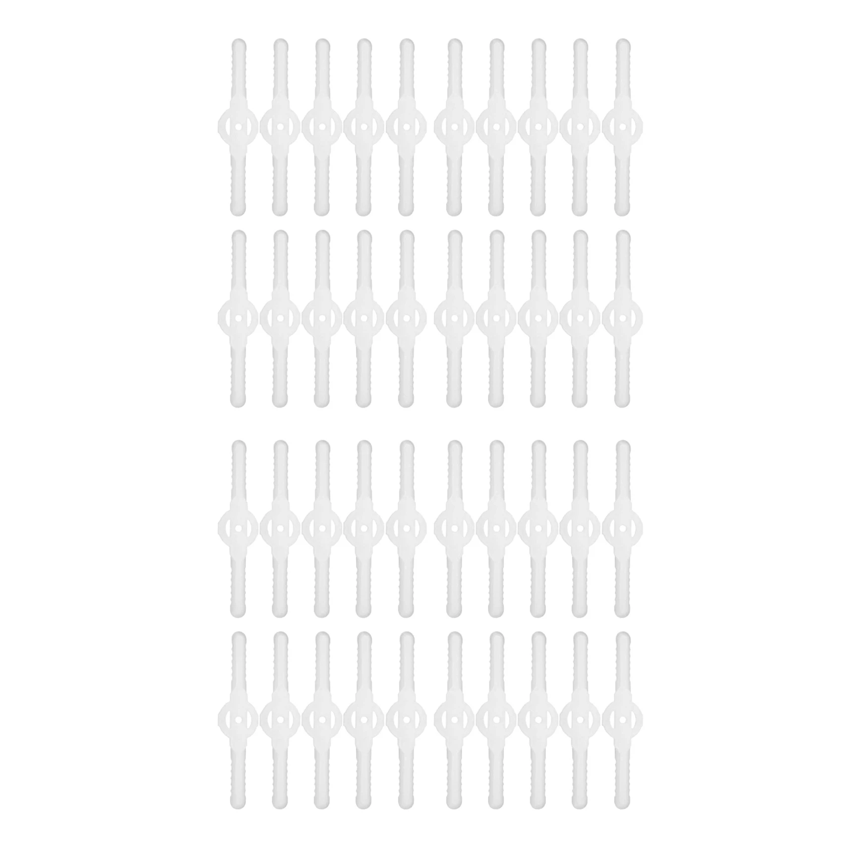 

HHO-40Pcs Plastic Grass Trimmer Blades Lawn Mower Trimmer Accessories Lawn Mower Blade Cordless Trimmer Garden Tool