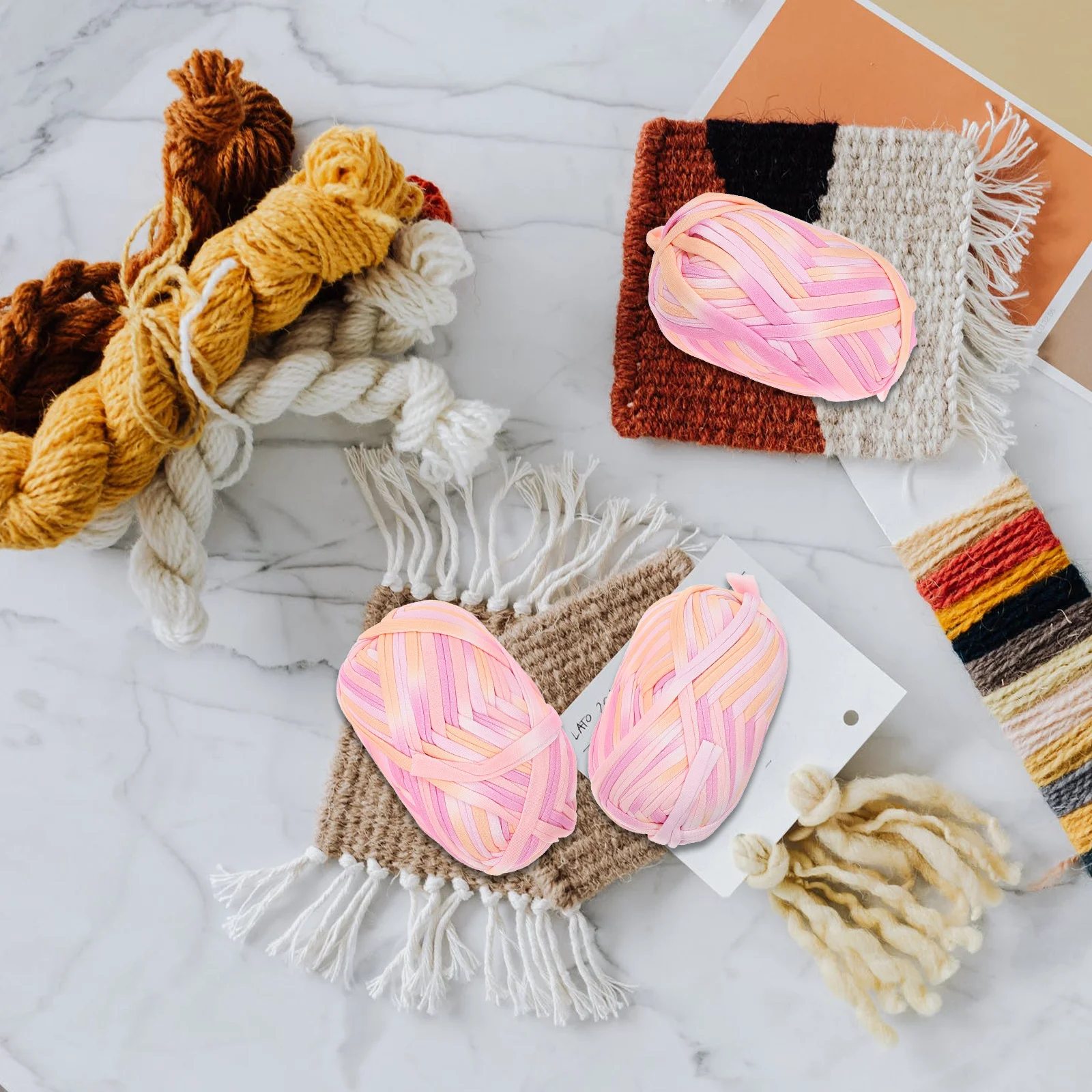 3 حزم مصبوغ غزل الكروشيه تي شيرت النسيج القطن الحياكة غزل النسيج سميكة لينة للقبعات والأوشحة البطانيات Diy بها بنفسك سترة السجاد