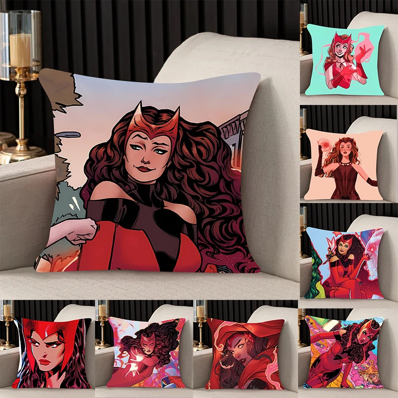 home decor Pillow Cover Scarlet Witch iving room bedroomo office car 45x45 Dakimakura Throw Pillows Square Pillowcase boy gift