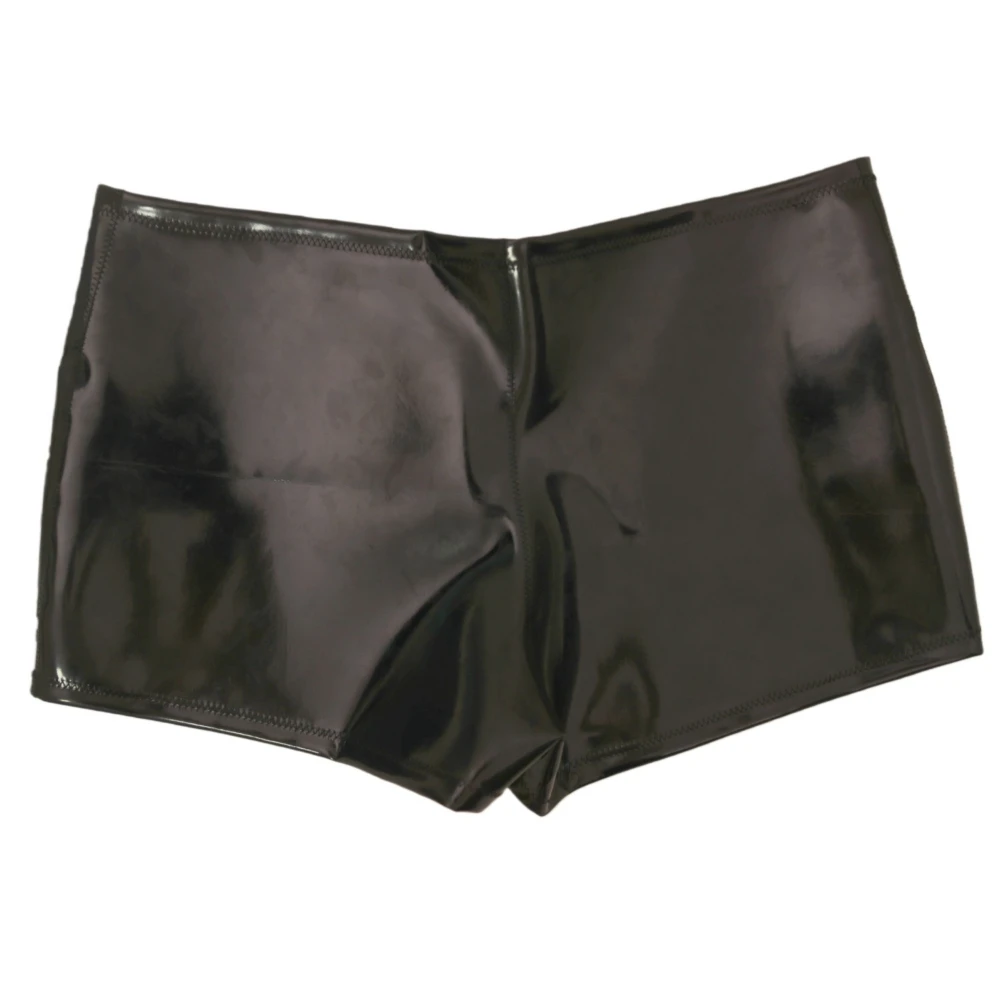 

Мужские сексуальные латексные глянцевые боксеры из лакированной кожи, обтягивающие шорты для клуба, гей-белье, блестящие боксеры, сексуальные трусы для ночного клуба