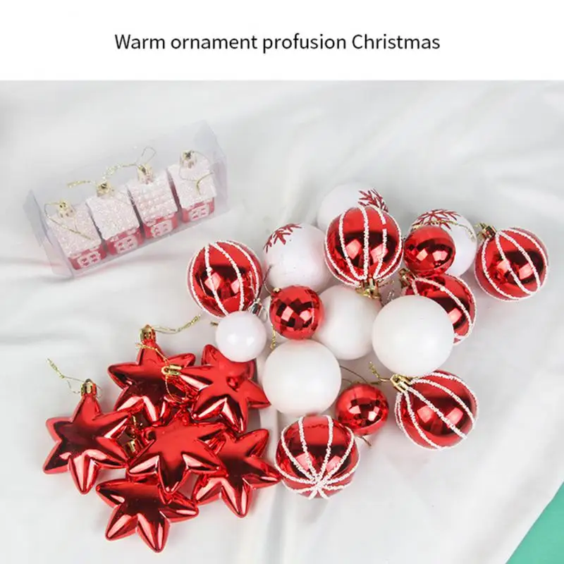 Ball Decorations Christmas Tree Ornaments Set For Home Party Christmas Tree Balls 28pcs Big Christmas Ball Multicolor