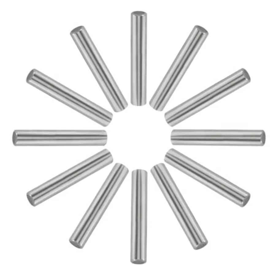 12 Pack Stainless Steel Dowel Pin, Metal Silver Shelf Support Pin Fasten Elements for Shelves