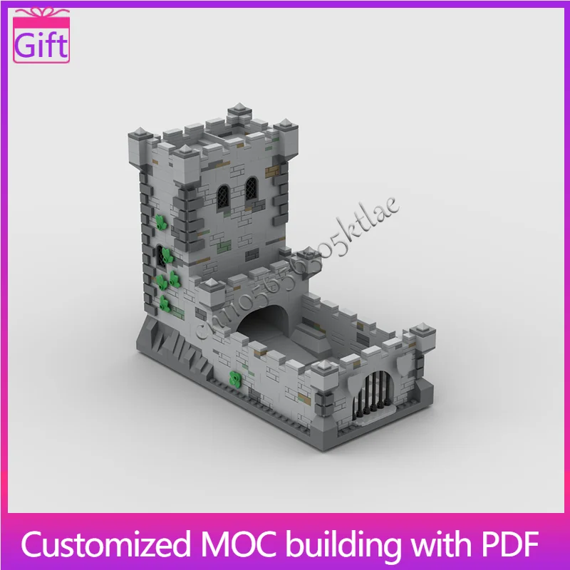 

1095PCS Hot Selling MOC Castle-Themed Dice Tower Model Modular Building Blocks Kids Assembly Display Toys Festival Surprise Gift
