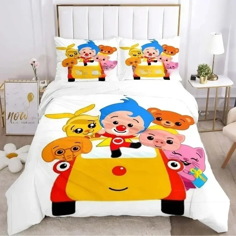 Exquisite 3D Plim Clown Wallpaper Anime Digital Printing Bedding Set Duvet Cover Comforter Bed Youth Kids Girl Boys Gift