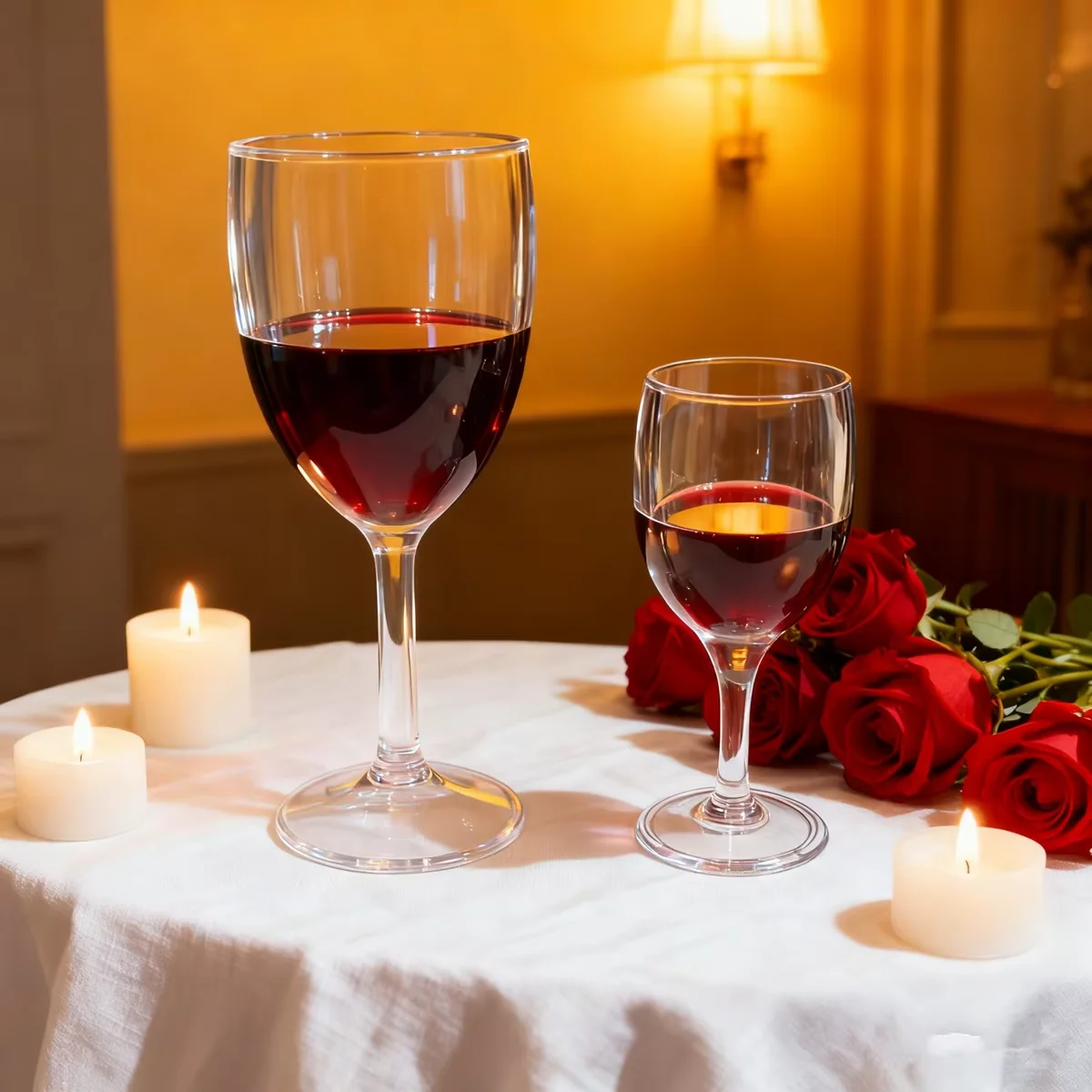 Hyper Realistic Spilled Red Wine Glass Prop - Lifelike Fallen Tipped Over Wine Cup for Photography Bar & Home Decoration Display