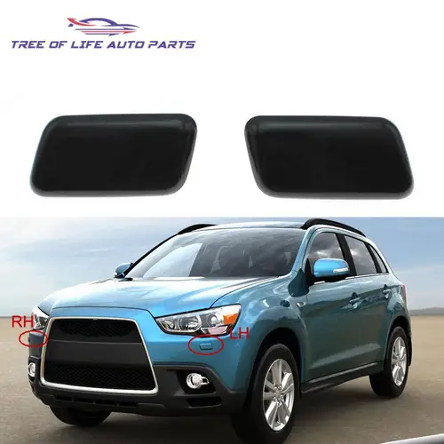 Imagen 2 del producto Para Mitsubishi ASX 2010 2011 2012 2013 2014 2015 faro de parachoques delantero arandela tapa de boquilla de pulverización