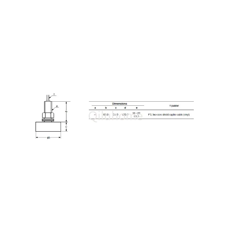 NMM40-50/200T Sonar Dual-Frequency Bronze Sensor with Built-in Temperature Sensor Depth Sounder