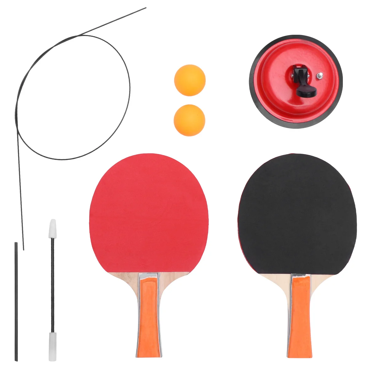 

1 Set Red Pong Training Kit Table Tennis Trainer For Beginner Practice Durable Eco-Friendly Fitness Accessory Home Use Gift